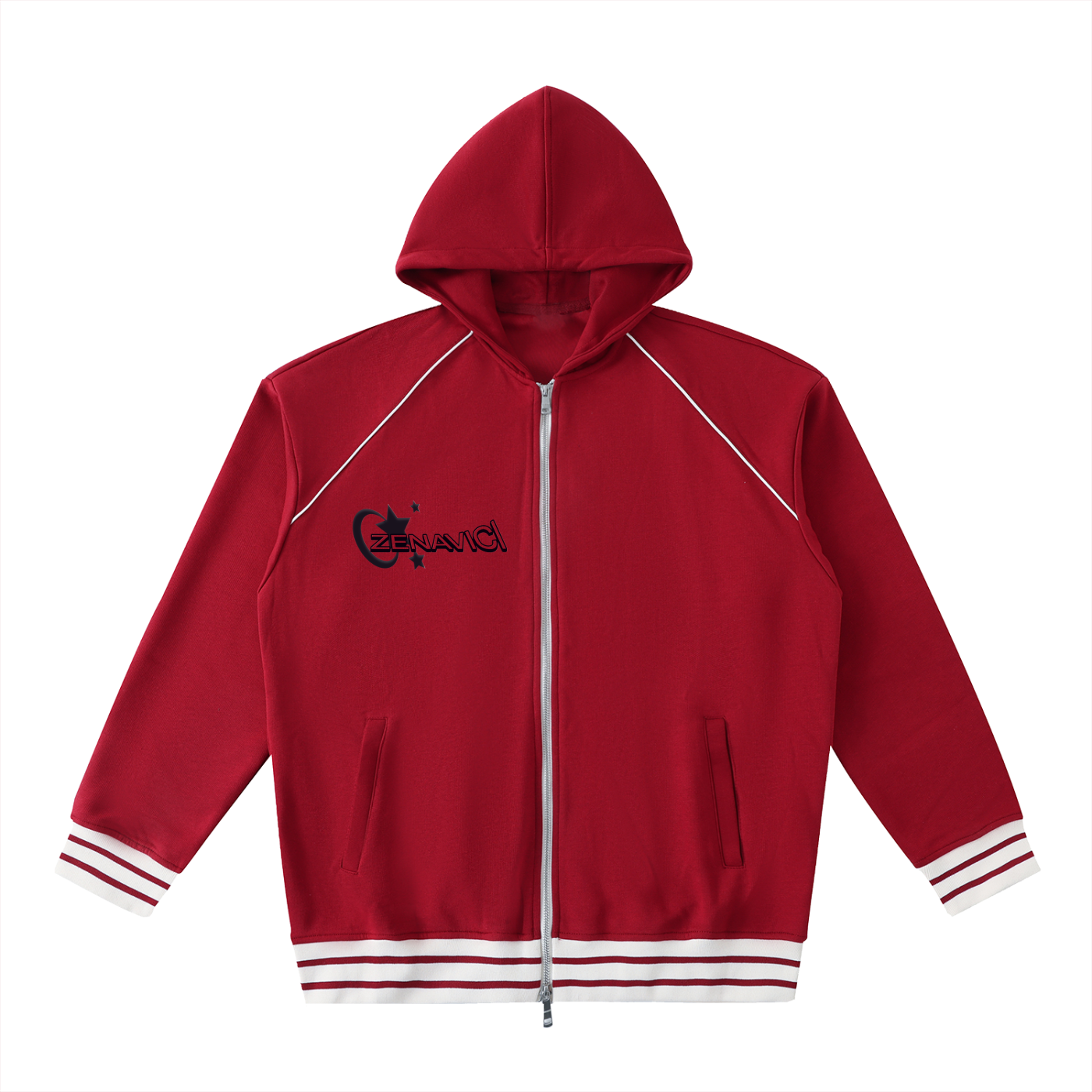 Unisex Blend Zip Hoodie