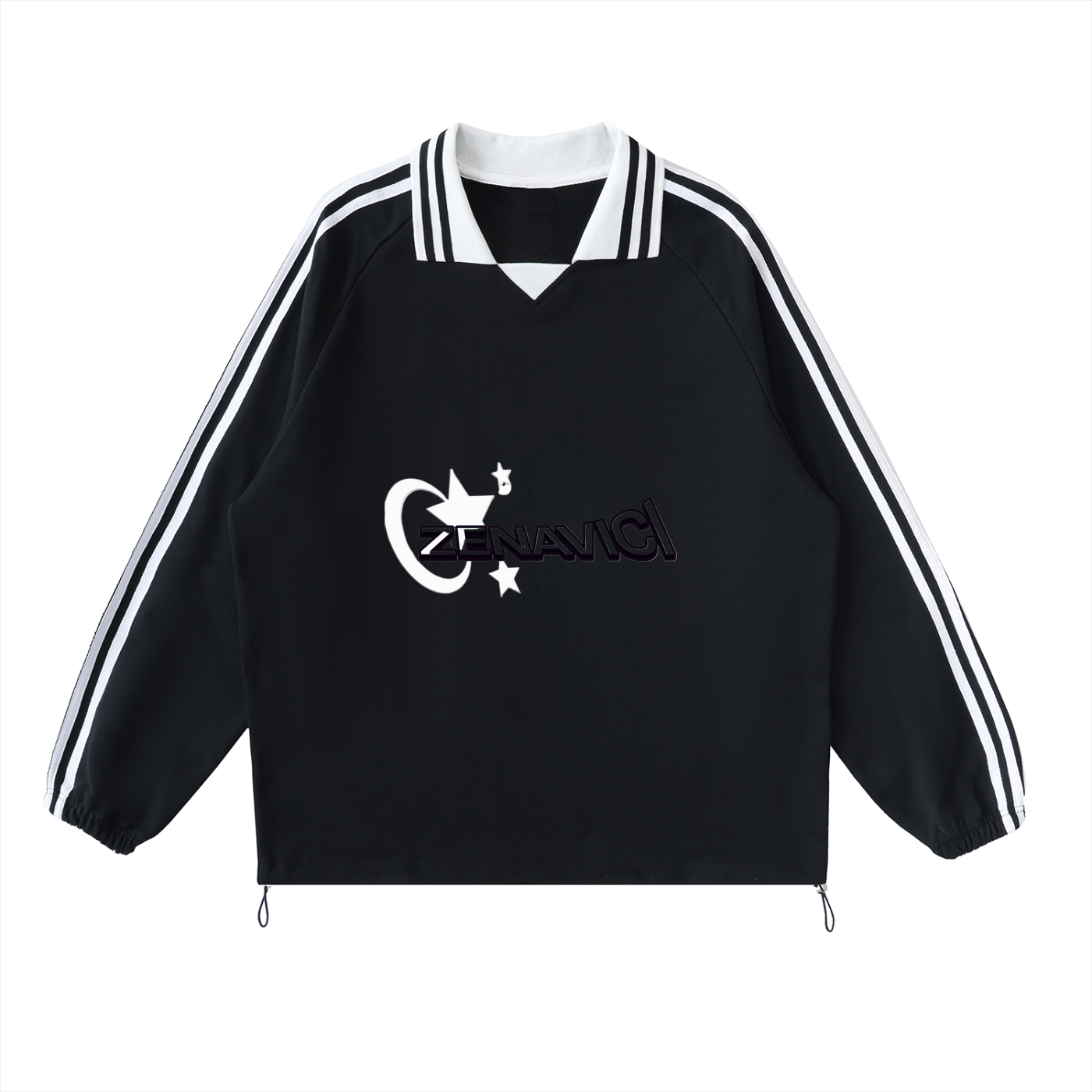 Lapel Collar Sweatshirt