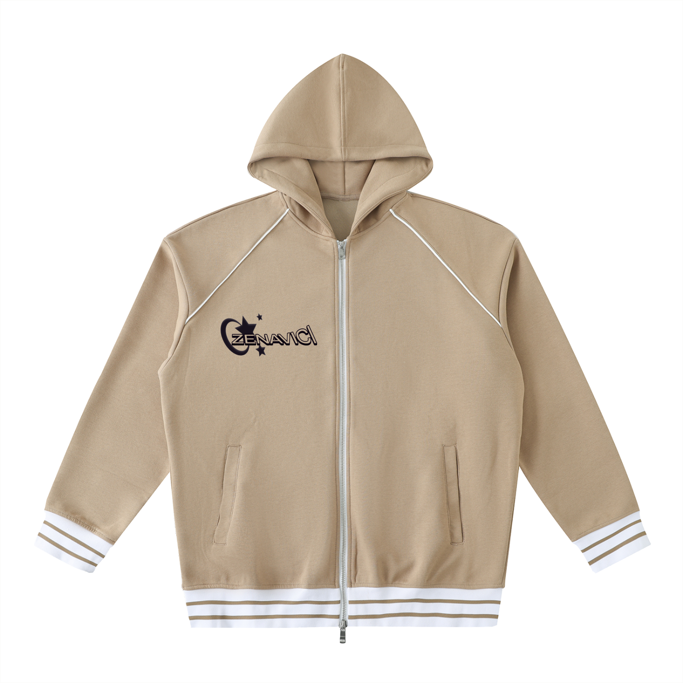 Unisex Blend Zip Hoodie