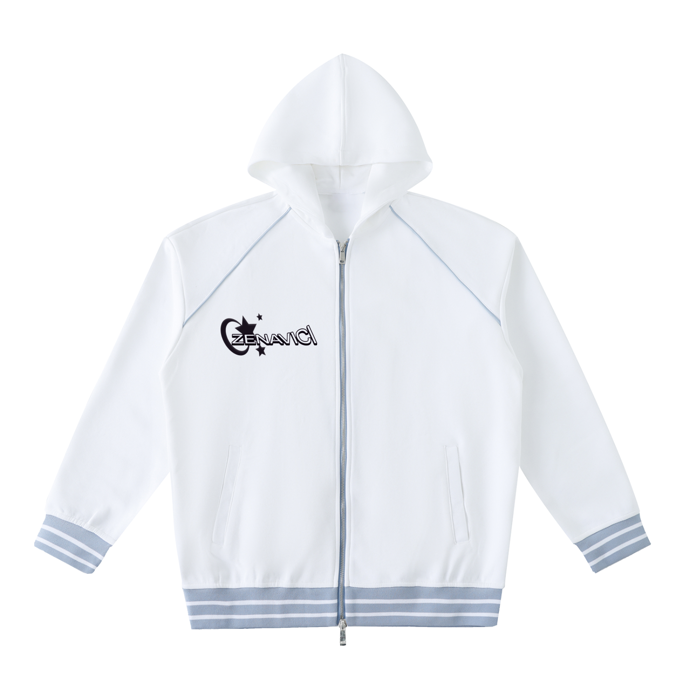 Unisex Blend Zip Hoodie