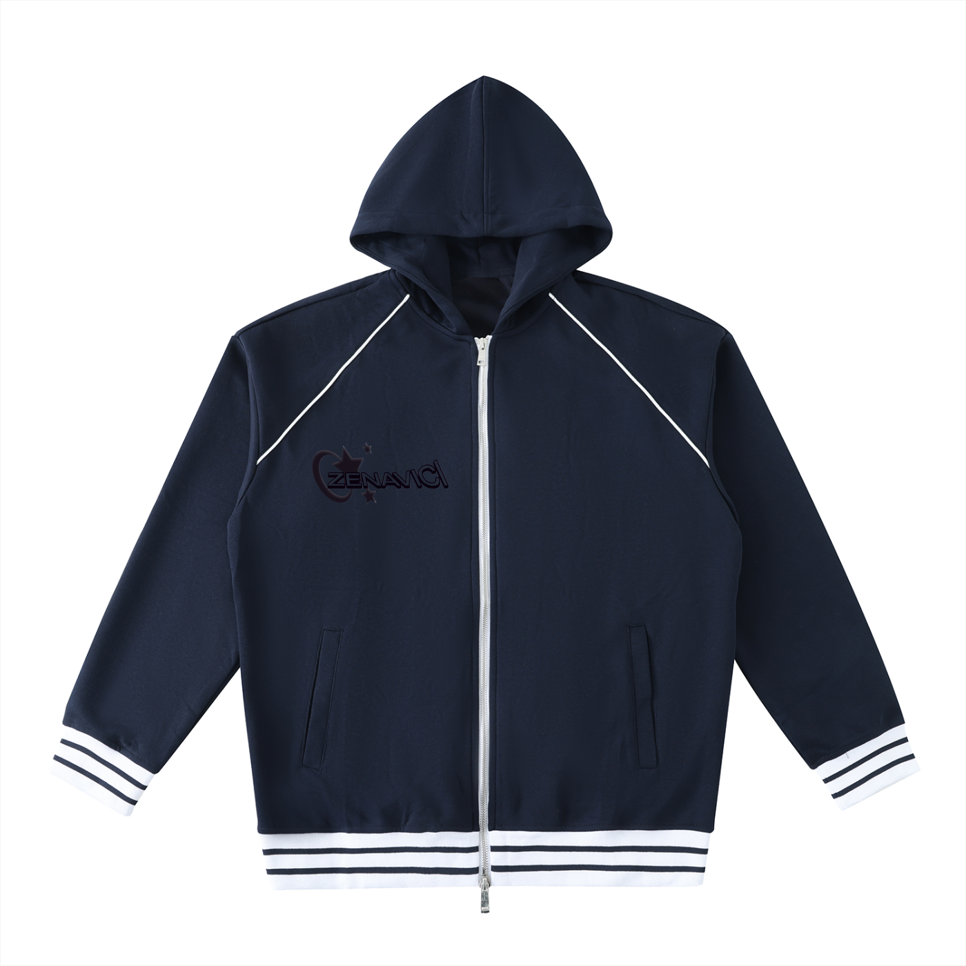 Unisex Blend Zip Hoodie