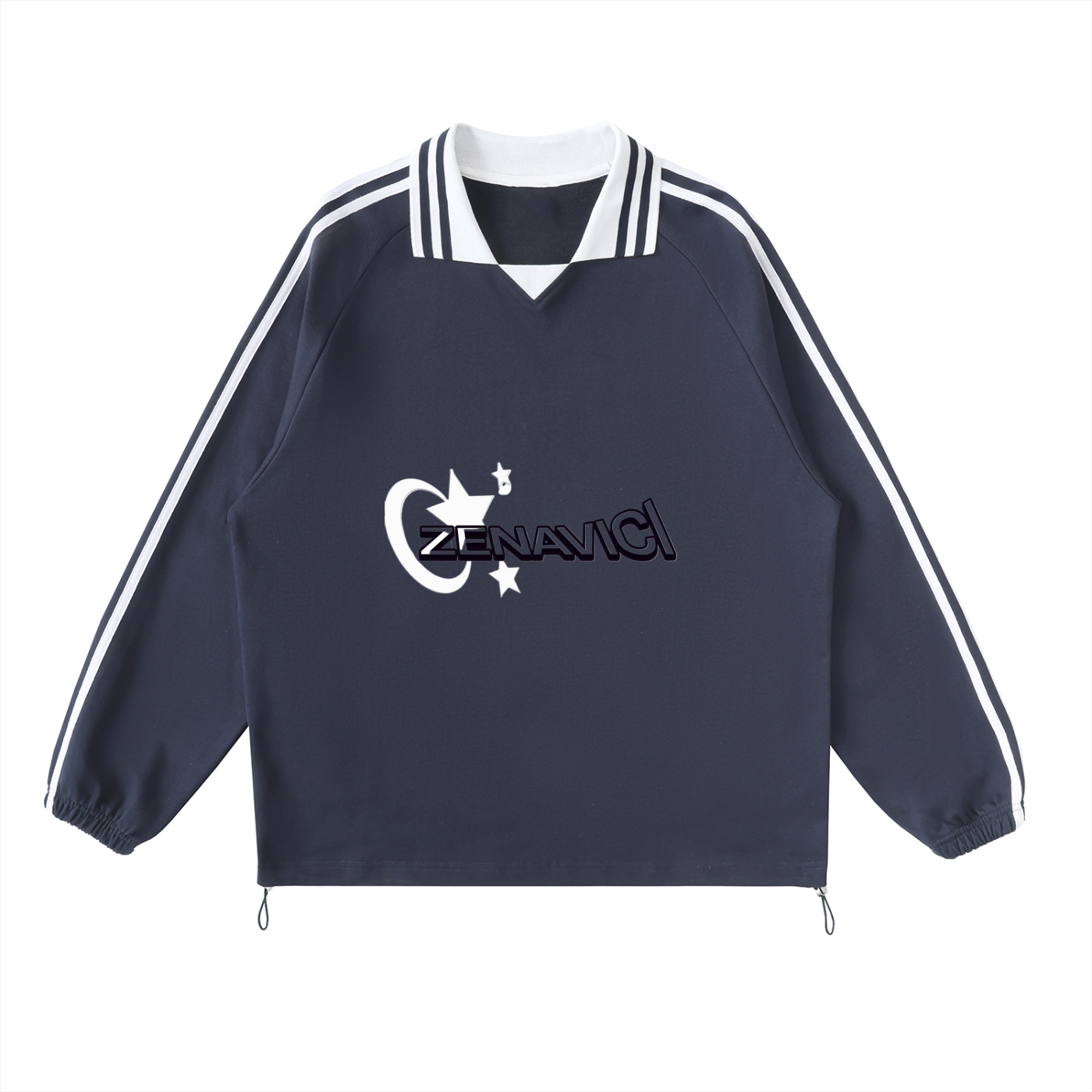 Lapel Collar Sweatshirt
