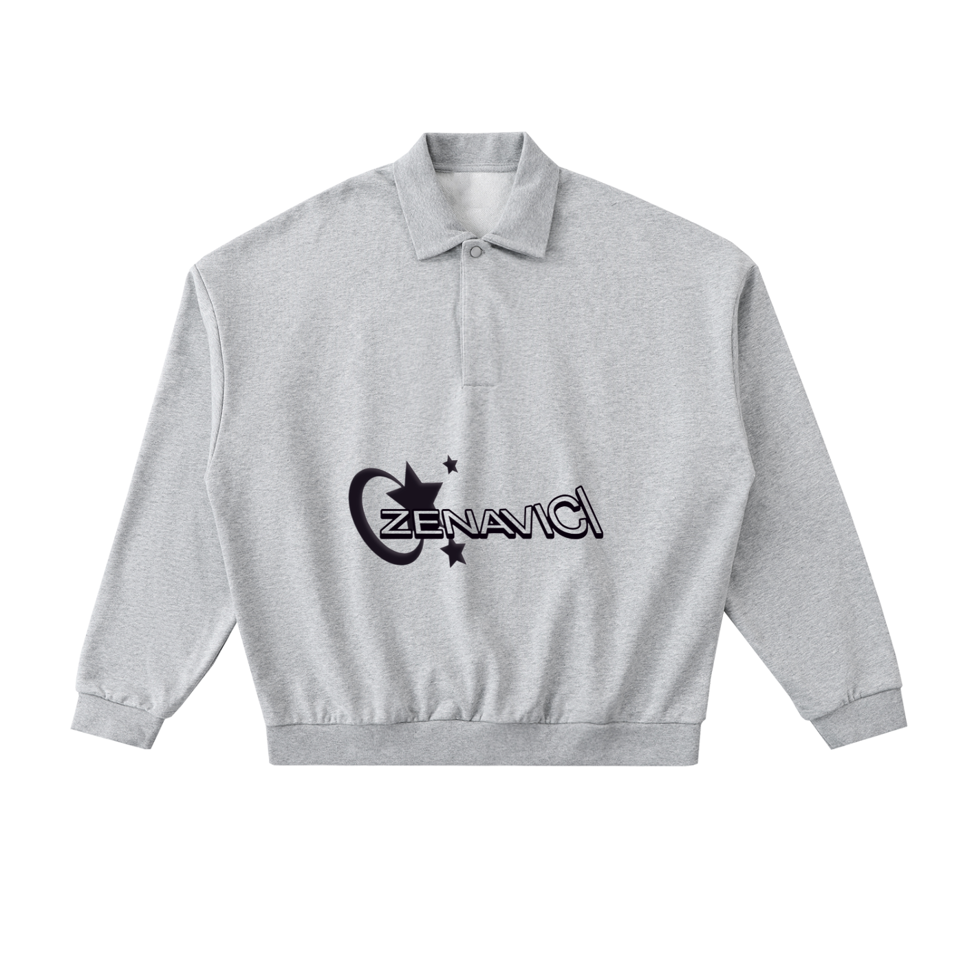 Heavyweight Fleece Polo Sweatshirt