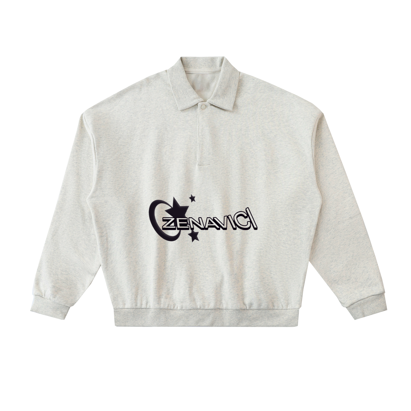 Heavyweight Fleece Polo Sweatshirt